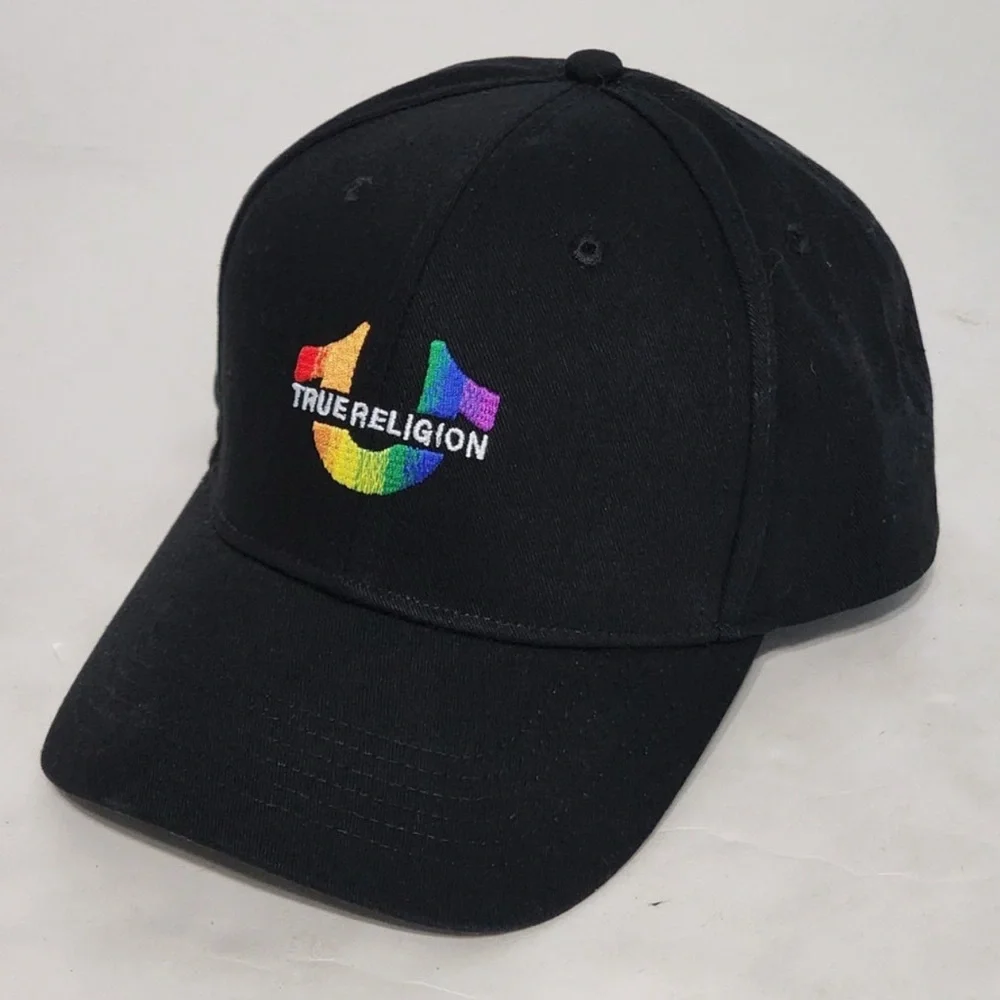 True Religion Black Pride Adjustable Hat